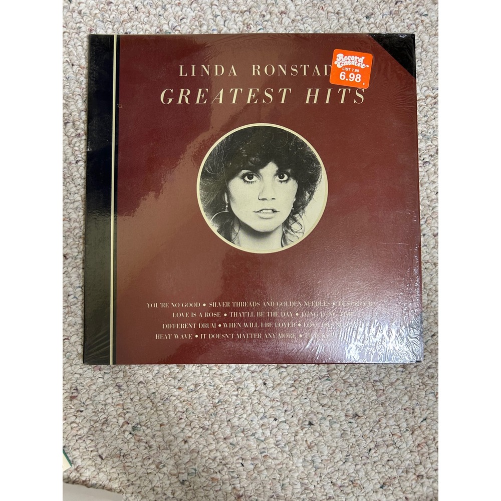 Linda Ronstadt Greatest Hits Vinyl LP Asylum 6E-106 1976 Rock Pop Country Record